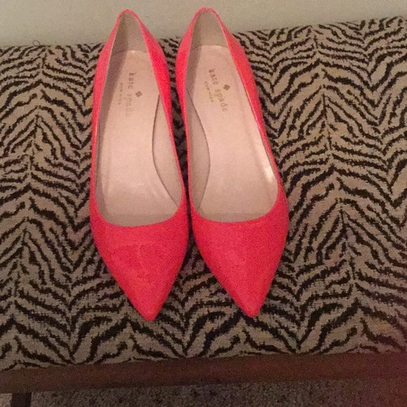 hot pink kitten heels